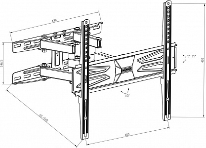 Кронштейн наклонно-поворотный Digis DSM-8646